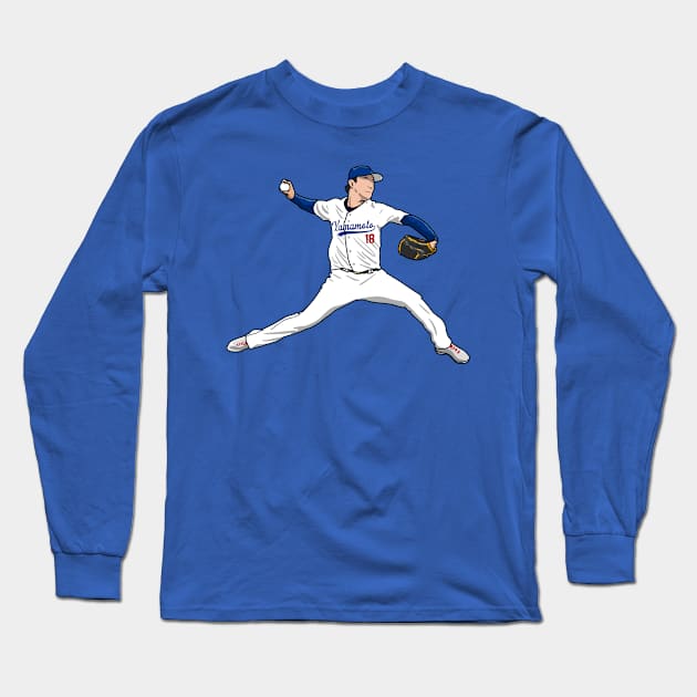 Pitching yamamoto Long Sleeve T-Shirt by Bestmatch